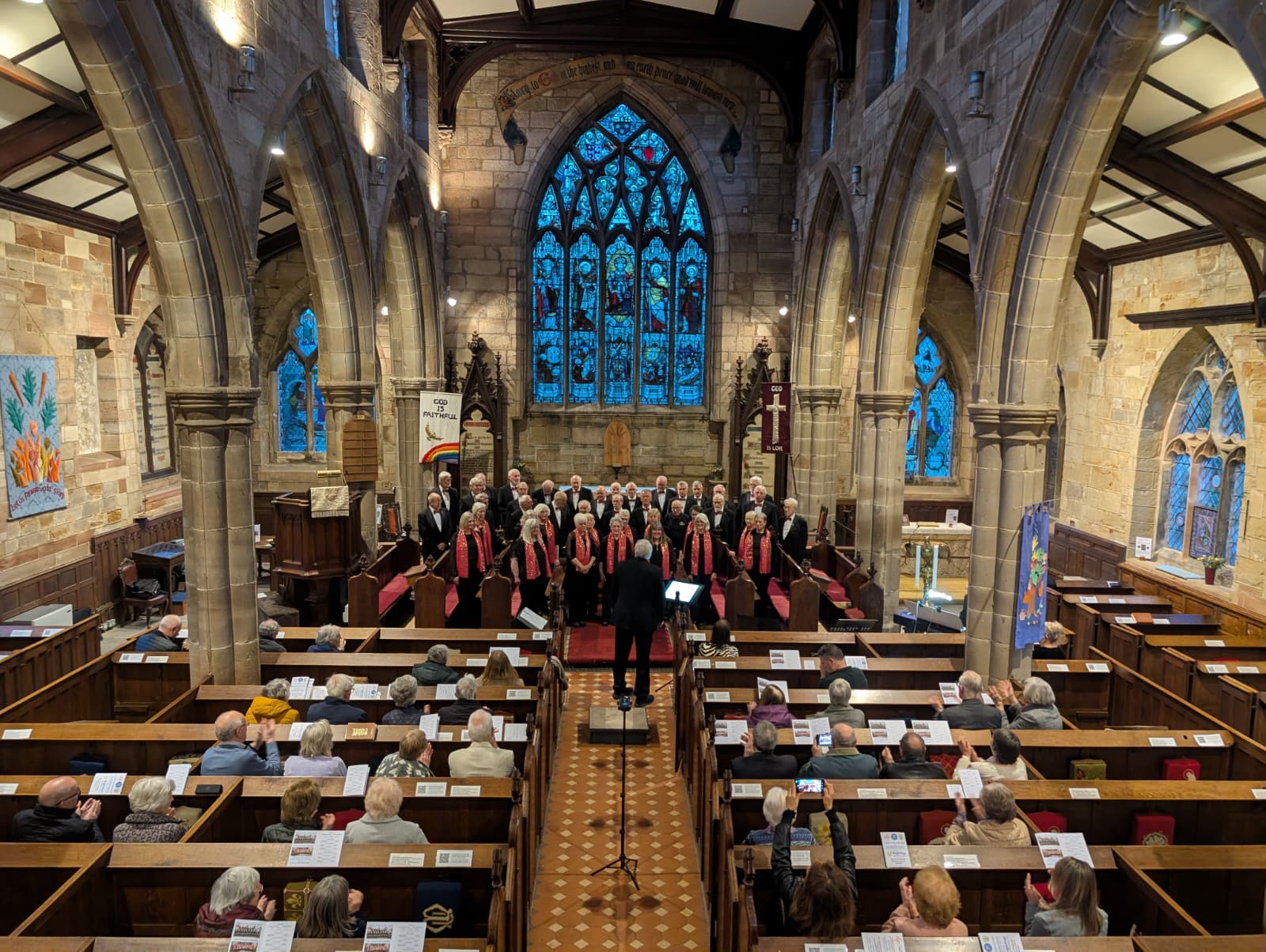 An audience enjoying a Springfield Singers performance
